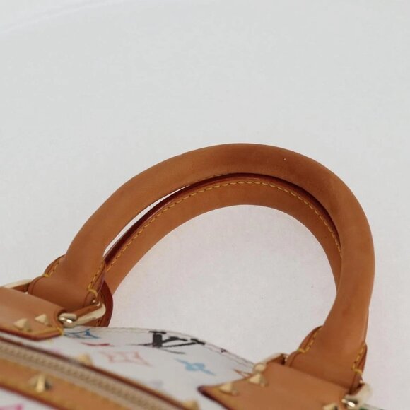 LOUIS VUITTON Monogram Multicolor Alma Hand Bag White M92647 LV Auth yk19104A - Picture 9 of 16